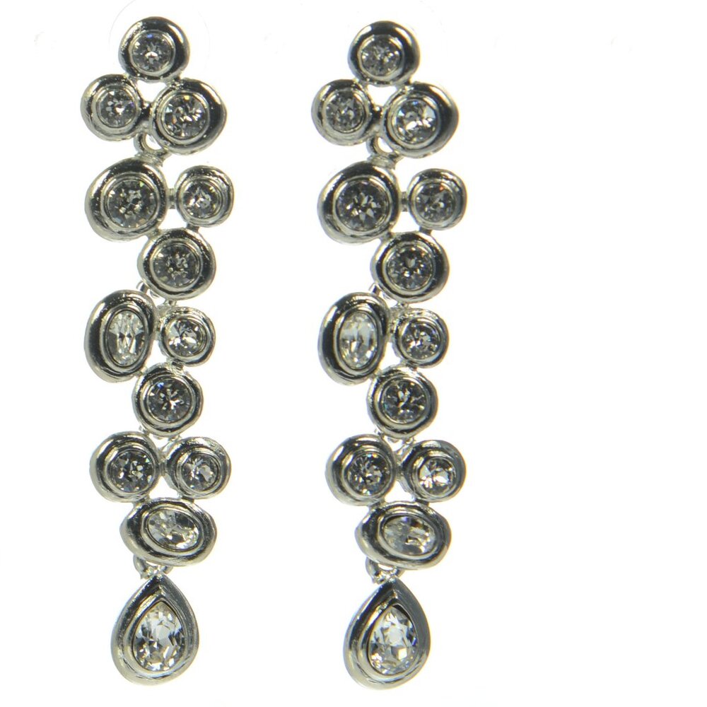 Oscar de la Renta Crystal Drop Earrings